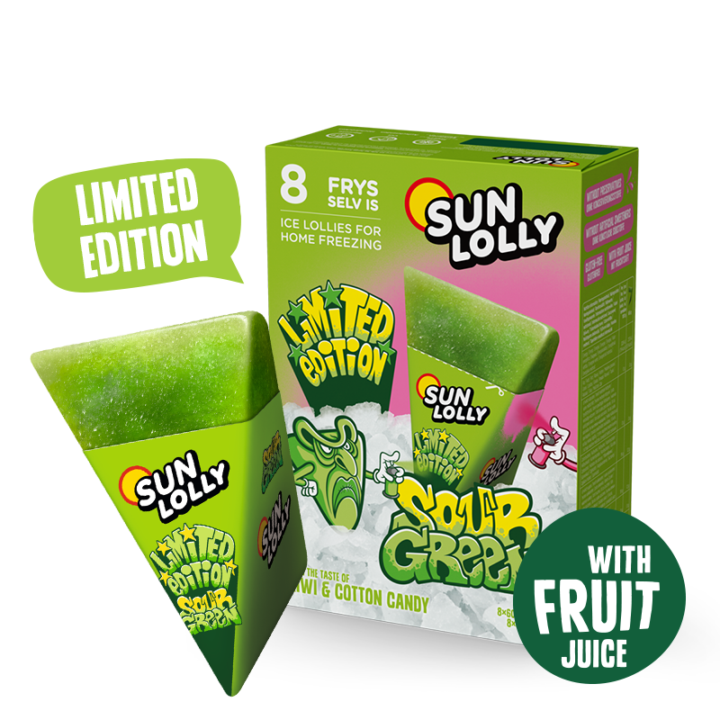 Sun Lolly Limited Edition Sour Green ice lollie
