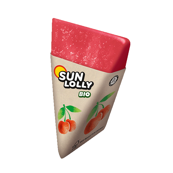 Sun Lolly Organic cherry ice lollie