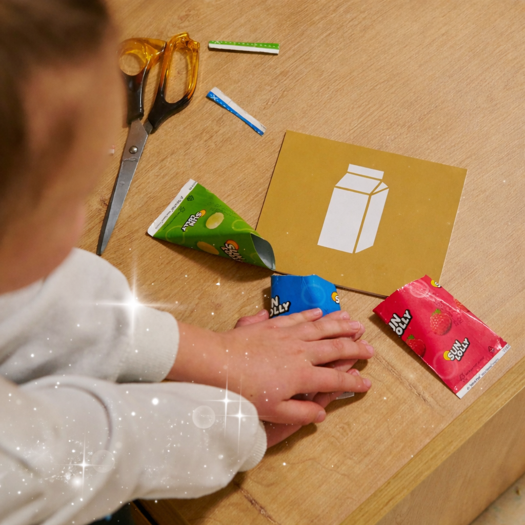 Sun Lolly packaging made from recycled carton and recyclable materials
